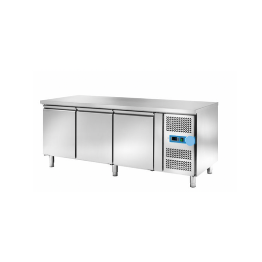 Tavolo Refrigerato con 3 Porte GN 1/1 – Temperatura da -18°C a -22°C – Profondità 70 cm